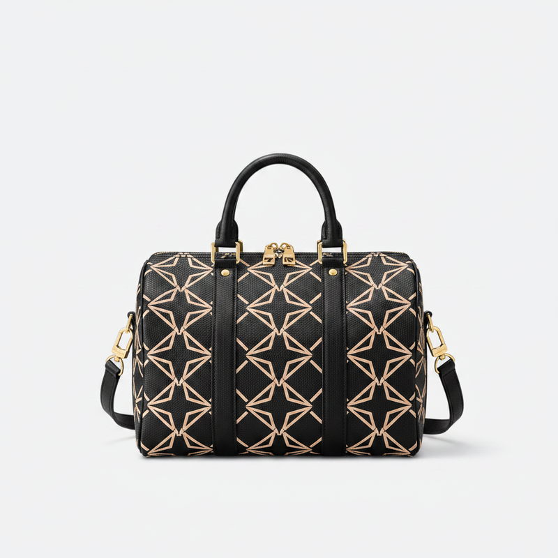 Canvas Crossbody Bag with Pockets