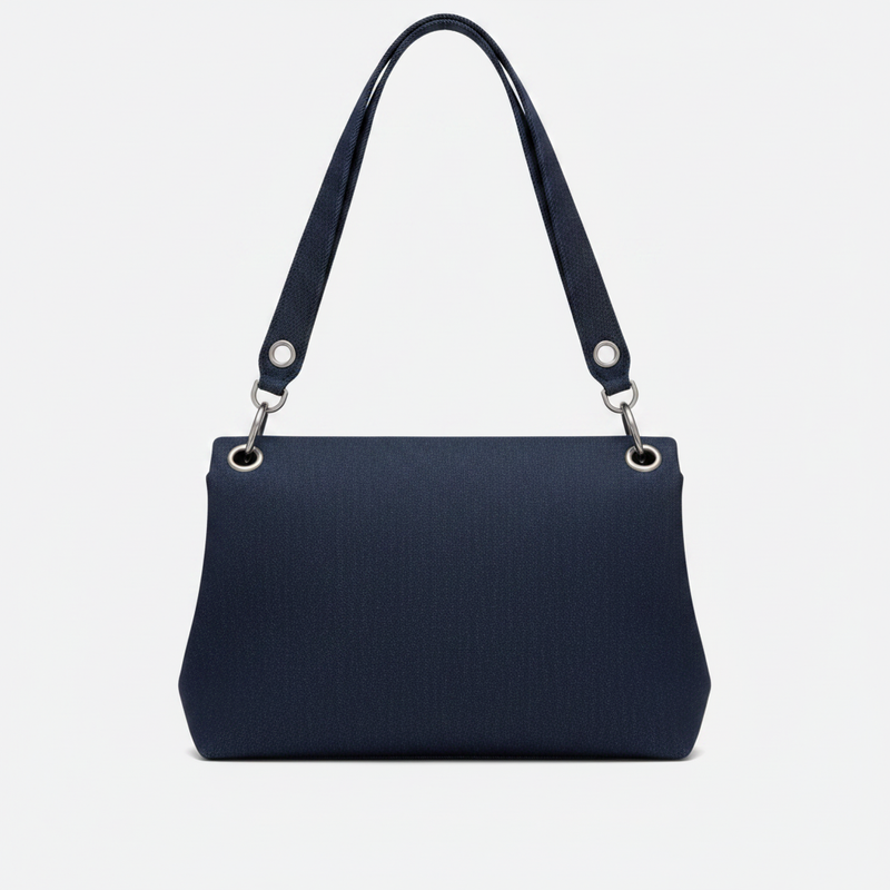 Quilted Denim Puffer Bag