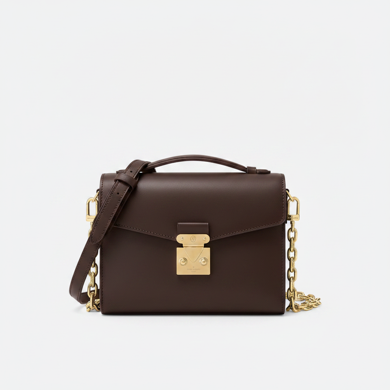 East West Leather Crossbody Pouch