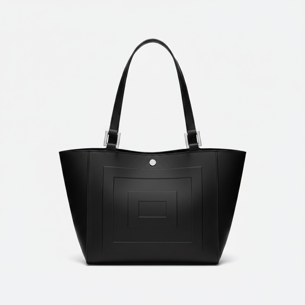 Grained Leather Shoulder Bag